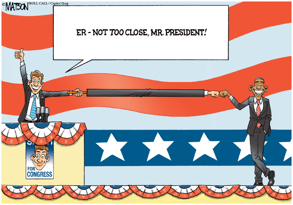 Candidate Gives President Obama Unenthusiastic Fist Bump