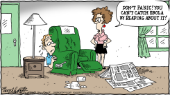 EBOLA PANIC  by Bob Englehart