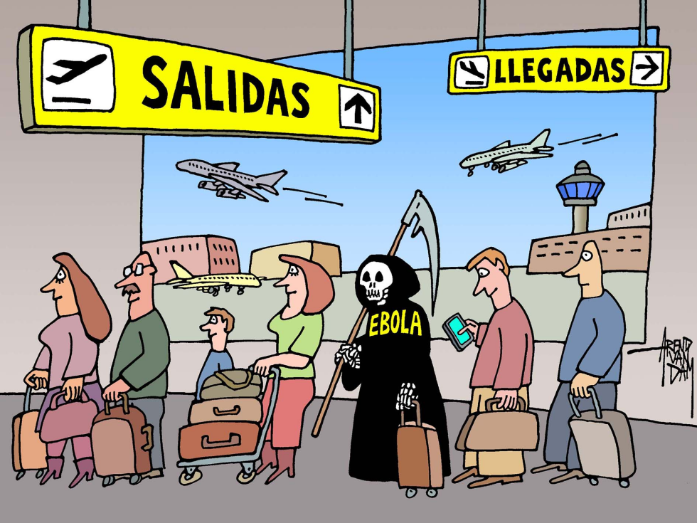 Ebola y tráfico de plano