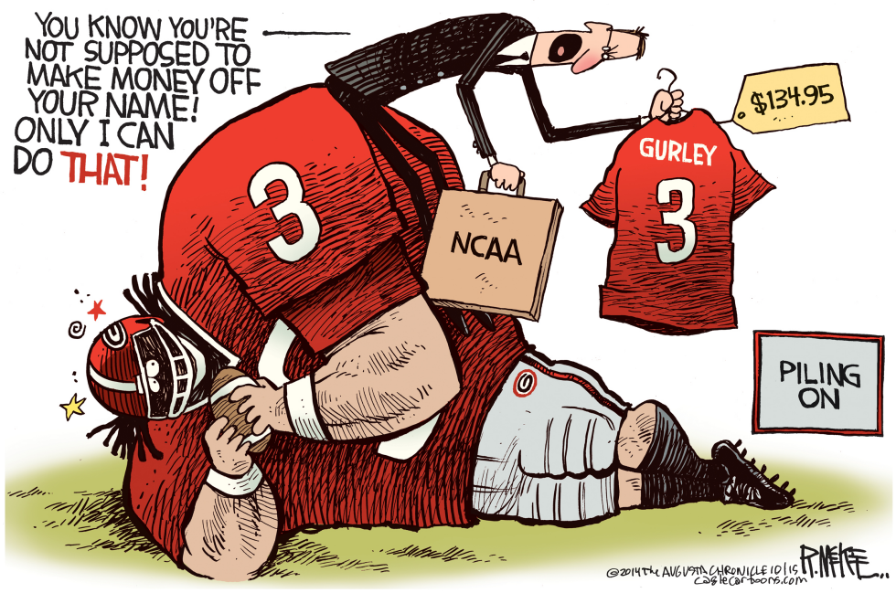  GURLEY NCAA by Rick McKee