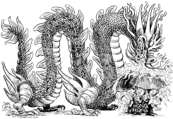 HONG KONG UMBRELLA REVOLUTION DRAGON by Daryl Cagle