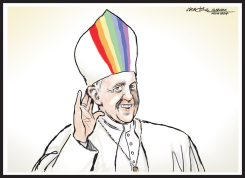 POPE FRANCIS' RAINBOE by J.D. Crowe