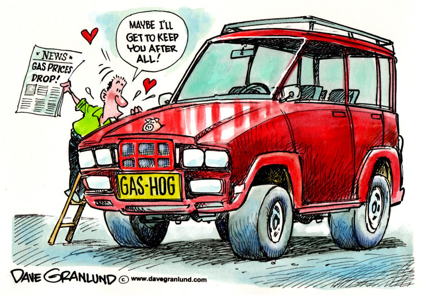 Gasoline prices dropping