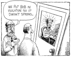 ISOLATION ROOM by Adam Zyglis