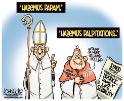 POPE AND CONSERVATIVES  by John Cole
