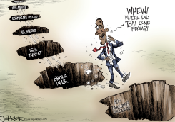 OBAMA'S WOES by Joe Heller