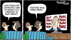 EBOLA CABLE NEWS by Bob Englehart