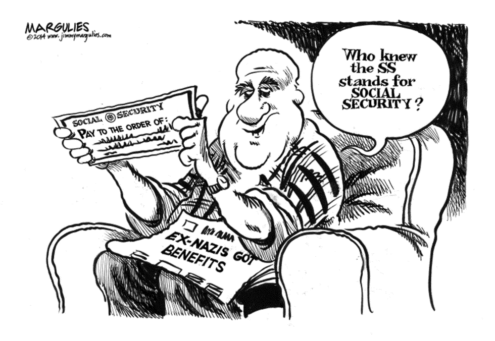 EX-NAZIS ON  SOCIAL SECURITY by Jimmy Margulies
