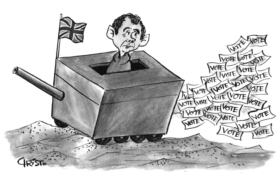 Blair a winner but weaker bw