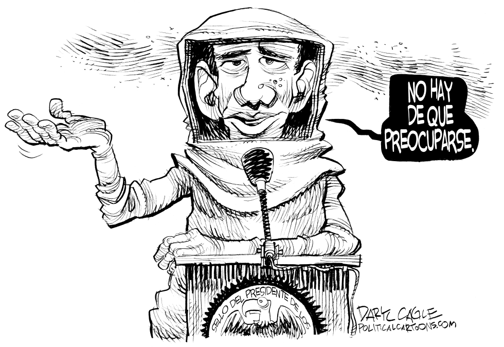  EBOLA - NO HAY DE QUE PREOCUPARSE by Daryl Cagle