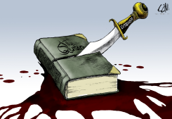 EXTREMISIM BUTCHERING THE QU'RAN  by Cam Cardow