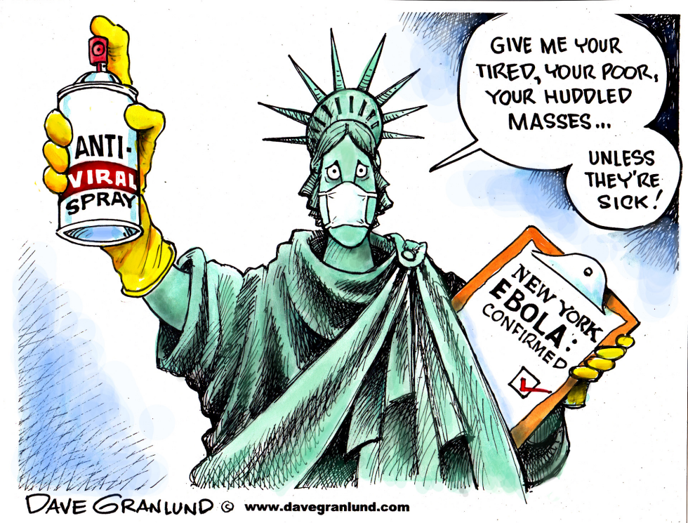  NEW YORK AND EBOLA by Dave Granlund