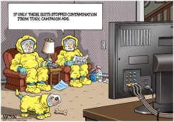 HAZMAT SUITS FOR EBOLA POLITICS by R.J. Matson