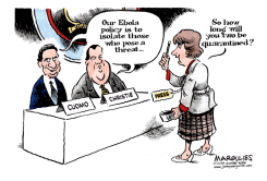 CUOMO, CHRISTIE AND EBOLA  by Jimmy Margulies