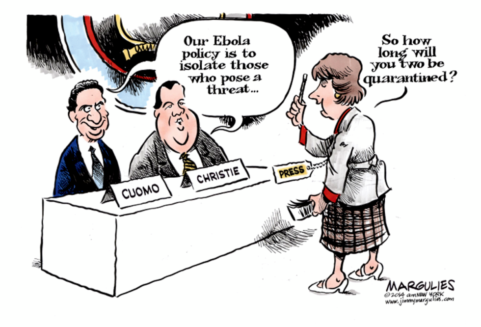 Cuomo, Christie and Ebola color