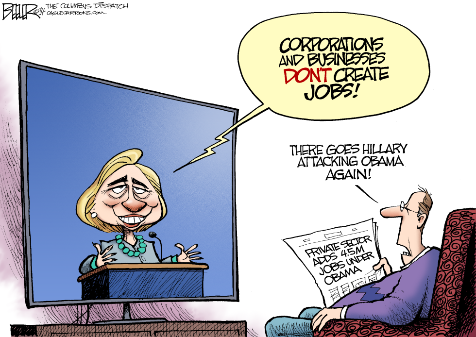  HILLARY HOWLER by Nate Beeler