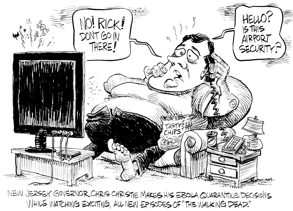 Chris Christie - Ebola and the Walking Dead