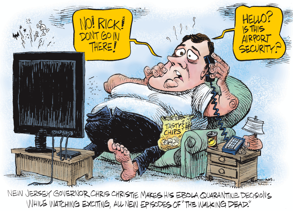 Chris Christie - Ebola and the Walking Dead COLOR