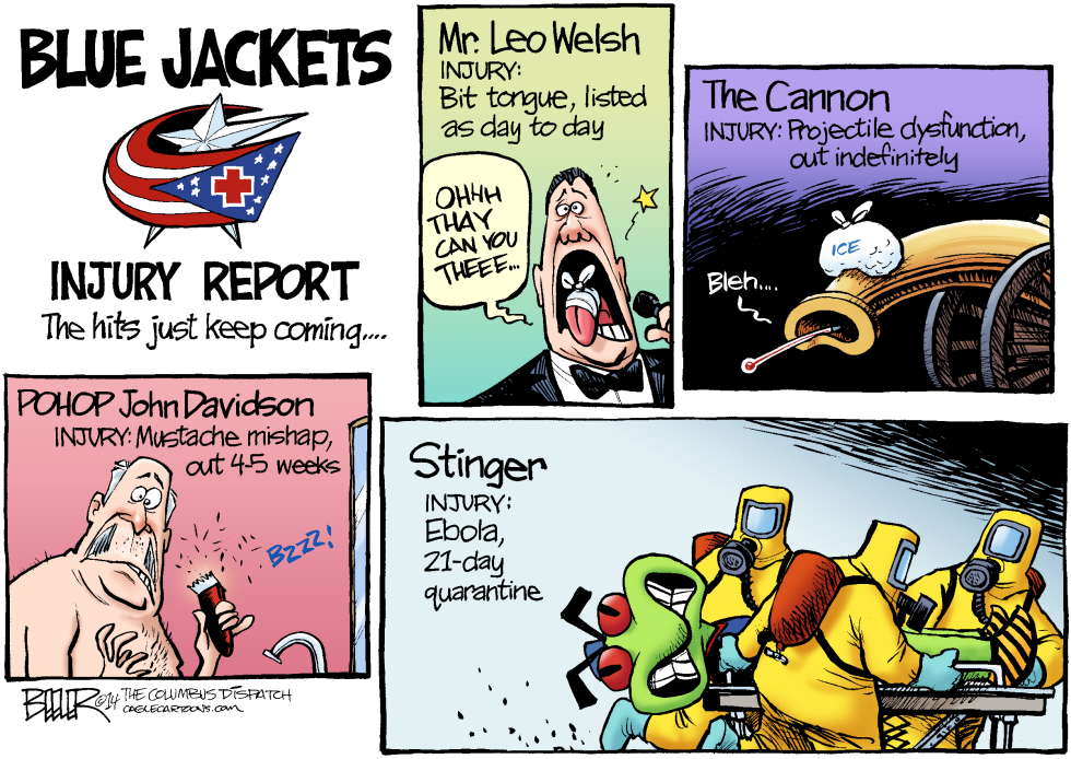 LOCAL OH - CBJ Injury Woes COLOR