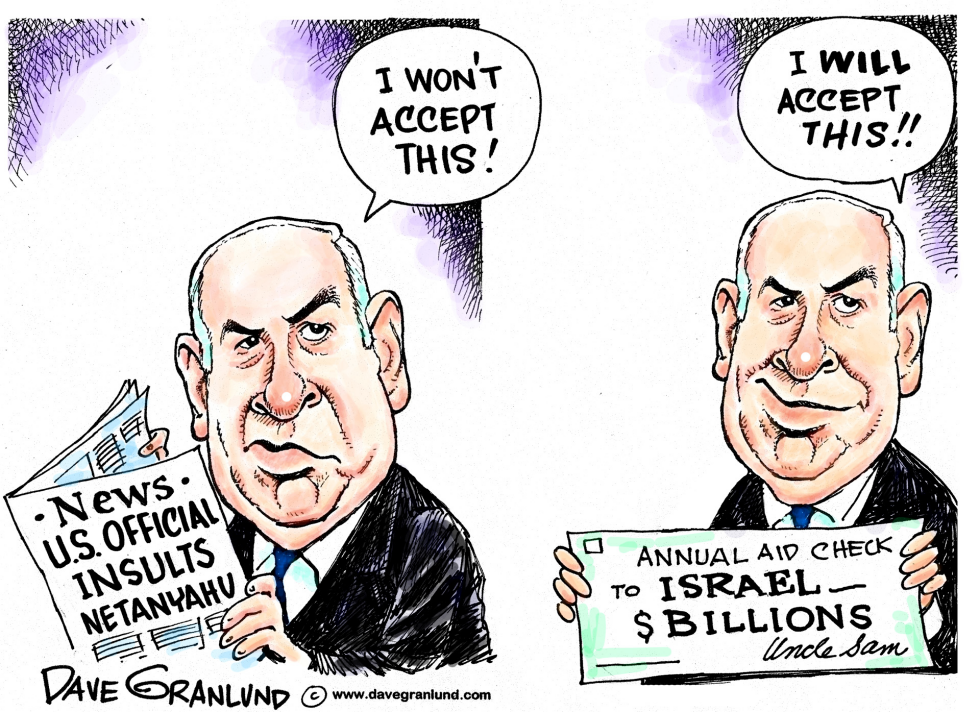  NETANYAHU INSULTED by Dave Granlund