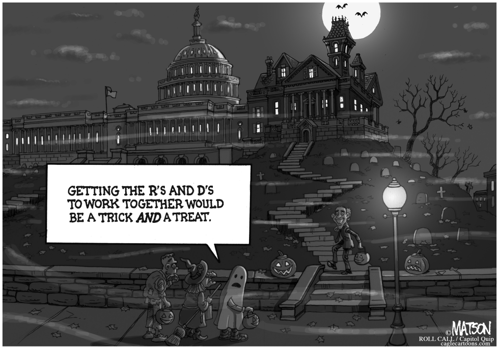 President Obama Trick Or Treats at Haunted House on Capitol Hill