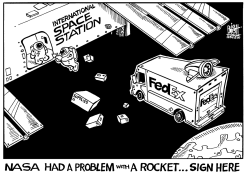NASA DELIVERY, B/W by Randy Bish