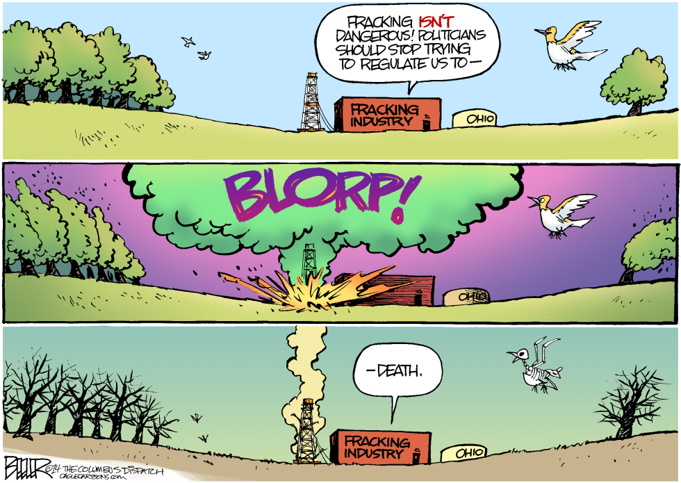  LOCAL OH - FRACKING BLOWOUT by Nate Beeler