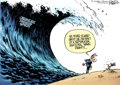 THE WAVE  by Nate Beeler