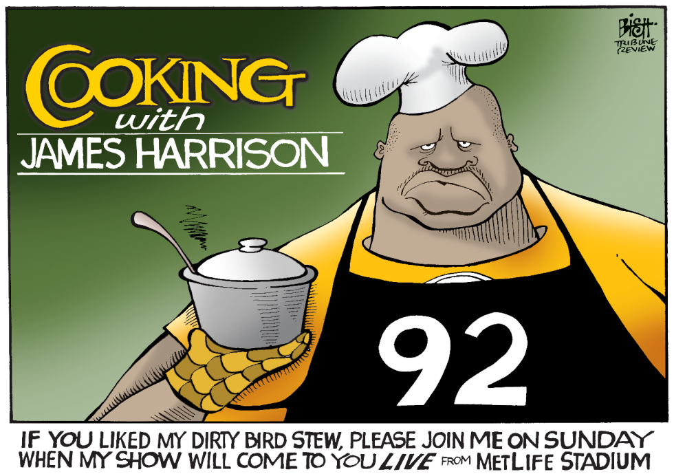 JAMES HARRISON AND THE STEELERS, COLOR
