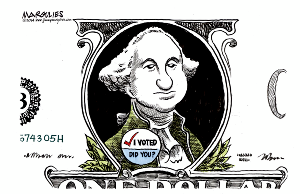 Money in politics color