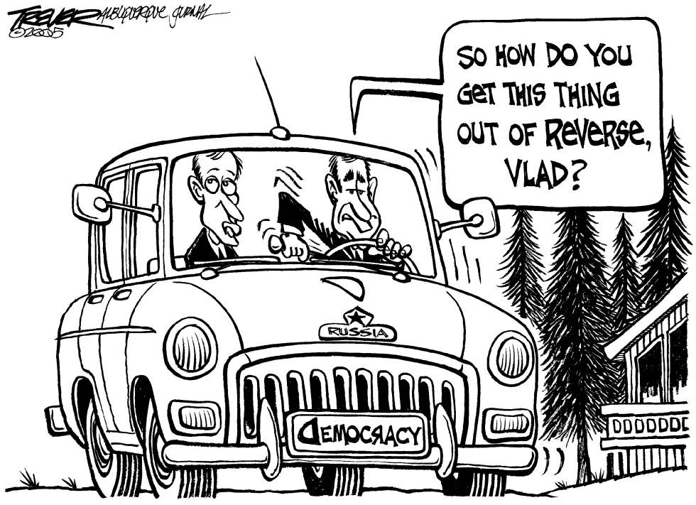 Bush  Putin Go For a Spin