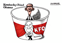 OBAMA AND MCCONNELL by Jimmy Margulies