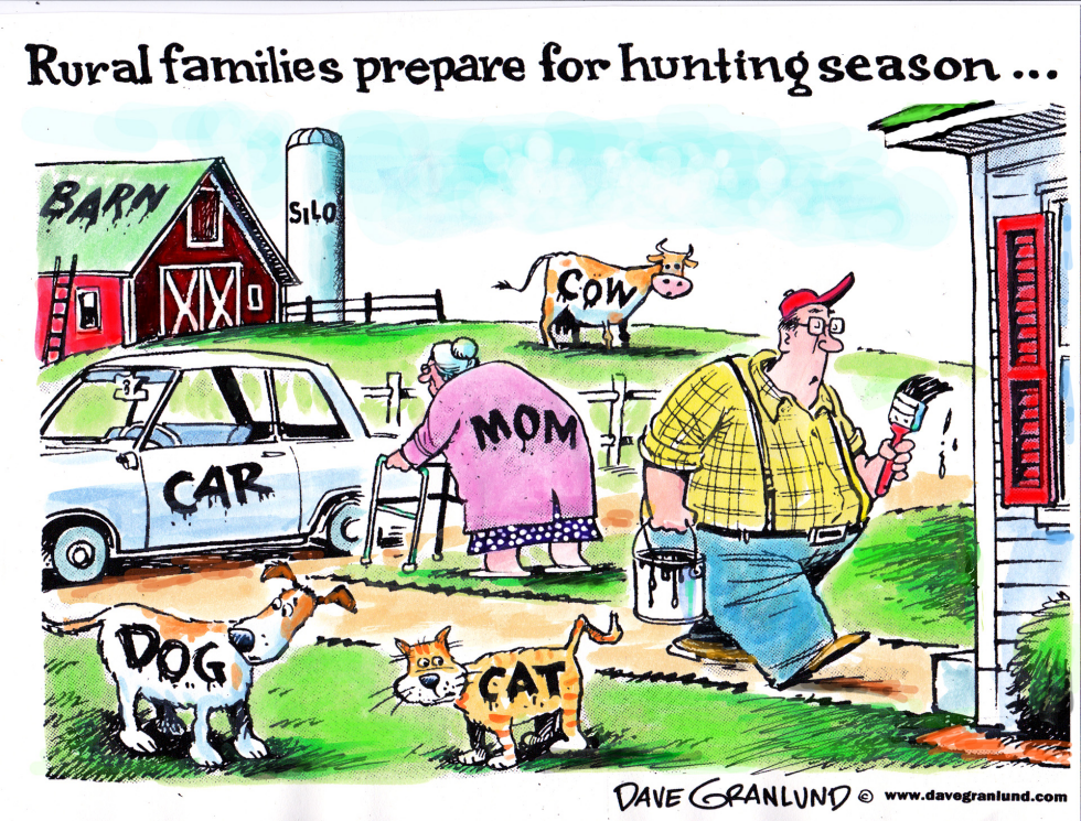  HUNTING SEASON PREPARATION by Dave Granlund