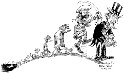 TERRORISM EVOLUTION by Daryl Cagle