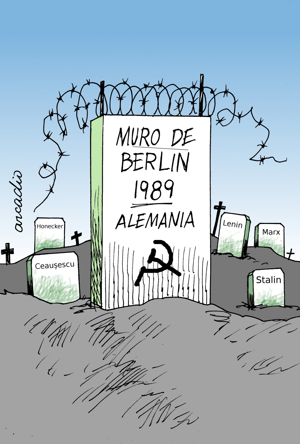  LA CAíDA DEL MURO Y EL COMUNISMO COL by Arcadio Esquivel