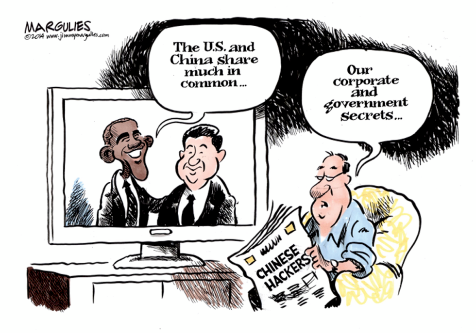 Obama visits China color