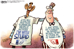 STUPID OBAMACARE VOTER  by Rick McKee