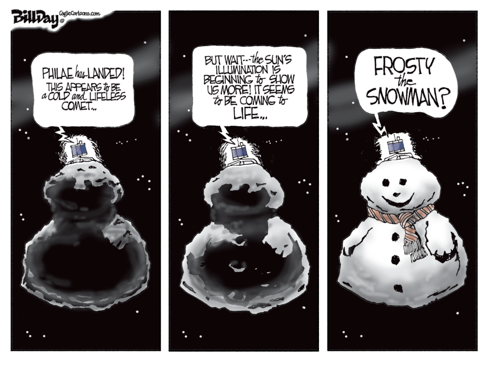  COMET LANDING   by Bill Day