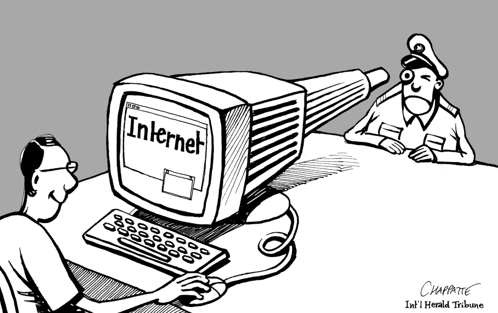  INTERNET AND CENSORSHIP by Patrick Chappatte