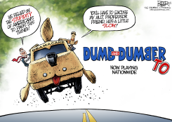 DUMB AND DUMBER  by Nate Beeler