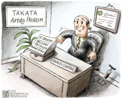 TAKATA AIRBAG  by Adam Zyglis