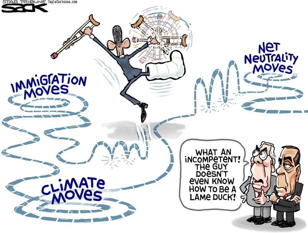 Lame Duck Obama COLOR