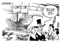SHOPPING ON THANKSGIVING by Jimmy Margulies