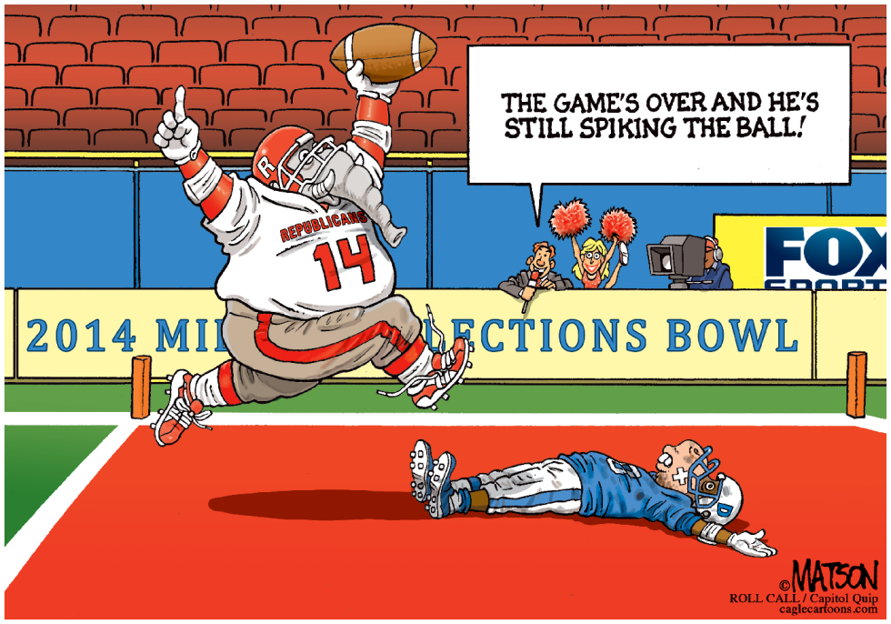 Republicans Still Spiking the Ball-COLOR