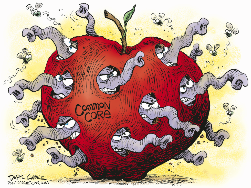  WORMS IN THE COMMON CORE by Daryl Cagle