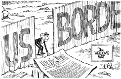 OBAMA WELCOME MAT by Rick McKee