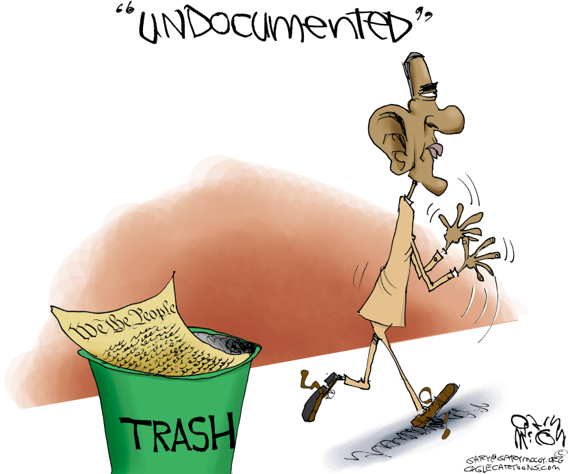 Obama Trashes Constitution COLOR