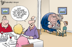 THANKSGIVING TIMEOUT TABLE by Bruce Plante
