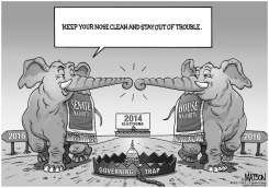 CONGRESSIONAL REPUBLICANS ARE WARY OF GOVERNING TRAP by R.J. Matson