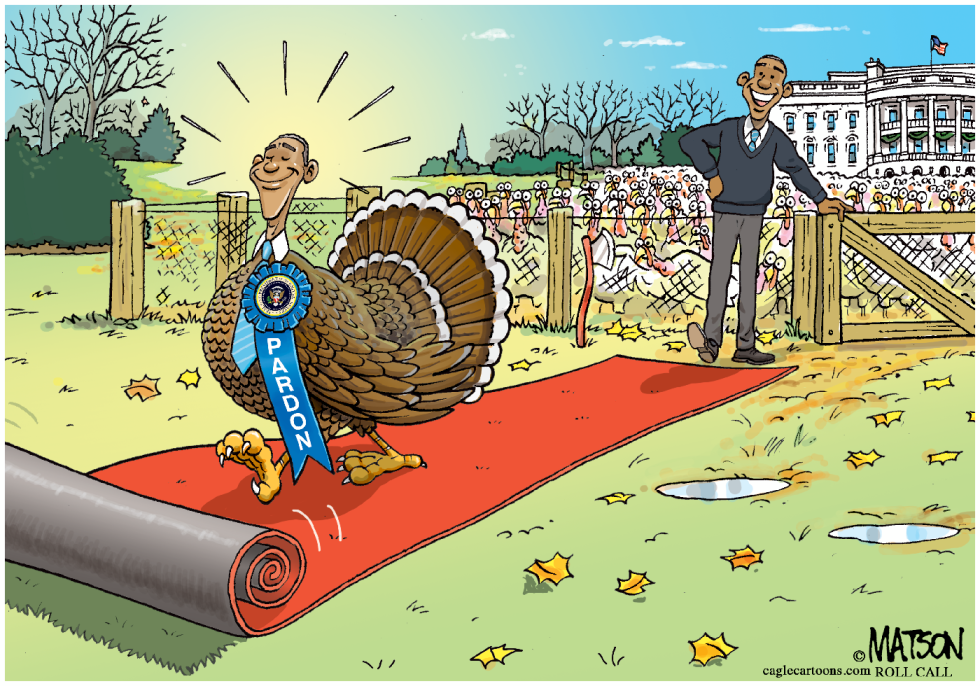 President Obama Pardons Obama Turkey-COLOR